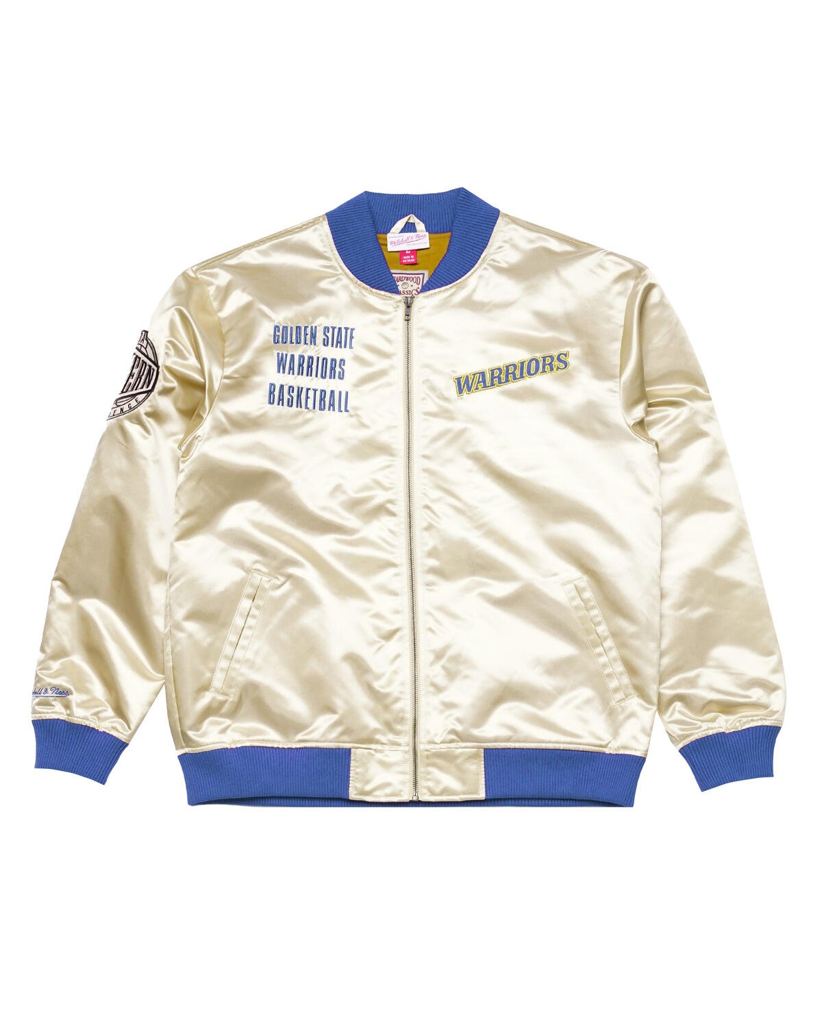 Mitchell & Ness NBA TEAM OG 2.0 LIGHTWEIGHT SATIN JACKET - GOLDEN |  OJZP7094-GSWYYPPPGOLD | AFEW STORE